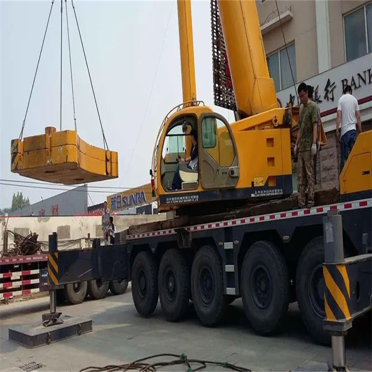 商水当地吊车出租|机器吊装|75吨|工厂搬迁服务